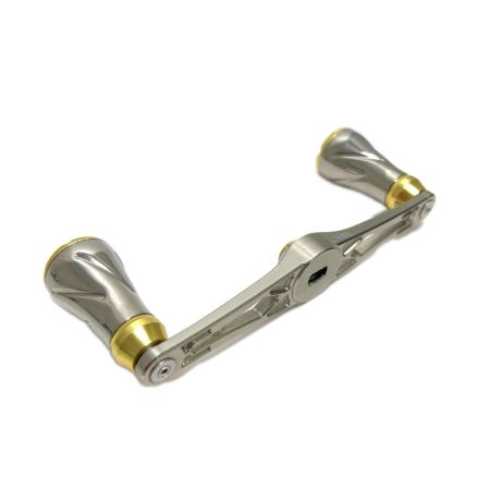 LIVRE カスタムハンドル 100mm ベイトリール用 ゴールド x シルバー