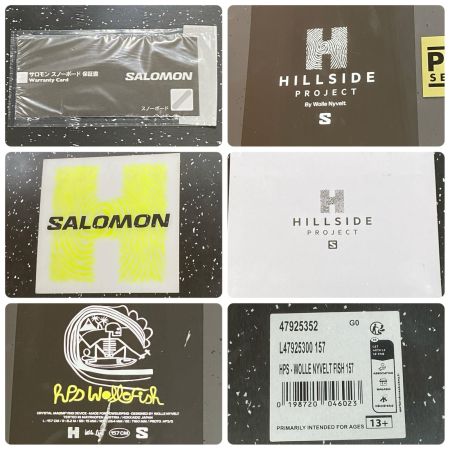  SALOMON サロモン スノーボード 157cm HILLSIDE 未使用品(S) ブラック
