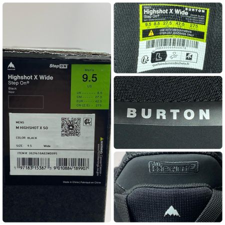  BURTON バートン スノーボードブーツ ダイアル式 SIZE 27.5cm Highshot X Wide 未使用品(S) ブラック