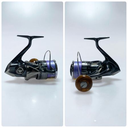  SHIMANO シマノ スピニングリール 24ツインパワー C3000MHG 程度AB 純正ハンドル・ウッドハンドルノブ・箱付 046819