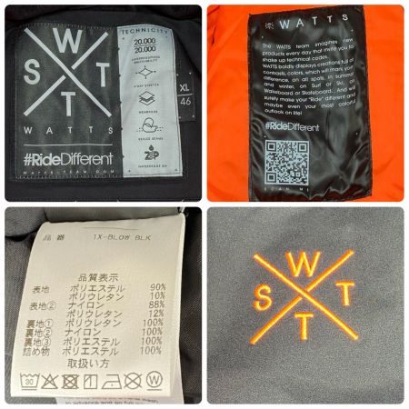  WATTS  スノーボードウェア(ジャケット) SIZE XL 1XBLOW  程度B ブラック