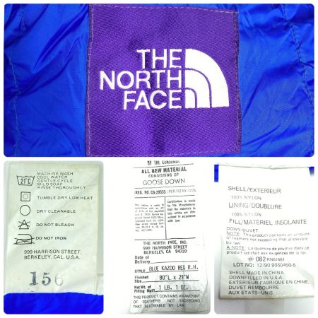  THE NORTH FACE ザノースフェイス マミー型シュラフ  程度B 収納袋なし