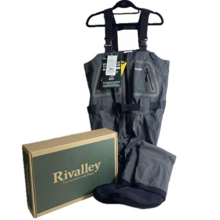  Rivalley リバレイ RV アクアマチック ZIPチェストハイストッキングウェイダー M/25.5 グレー 5318 程度B