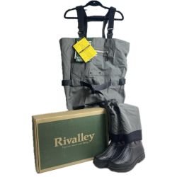 §§ Rivalley リバレイ RV 3Dチェストハイウェーダー LL/27.5 グレー 5353 程度B Bランク