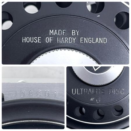  HARDY ハーディー フライリール ウルトラライト ディスク #6 ケース付 JDA801 マットブラック