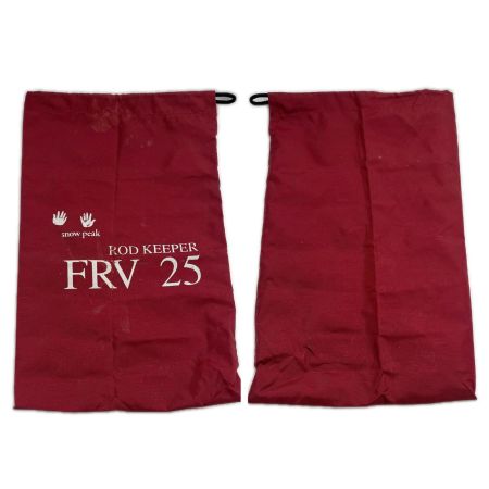  snowpeak スノーピーク 釣り小物 ロッドホルダー ロッドキーパー 竿受け FRV25 程度B ポーチ付