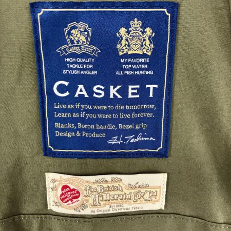 Casket 釣り用品 フィッシングベスト ストラップベスト カーキ