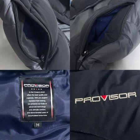  DAIWA ダイワ フィッシングウェア PROVISOR プロバイザー ダウンジャケット SIZE M PI-5013 ブラック×グレー