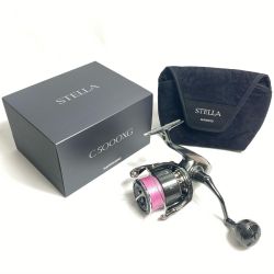 §§ SHIMANO シマノ スピニングリール 22ステラ C5000XG リールスタンド 程度B 箱付 043979 Bランク