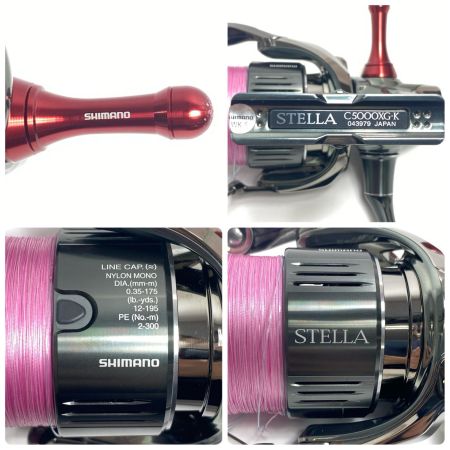  SHIMANO シマノ スピニングリール 22ステラ C5000XG リールスタンド 程度B 箱付 043979