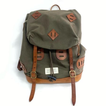  Vasco Equipment ナイロンクロスレザーオールドバックパック  VSE-203 オリーブ