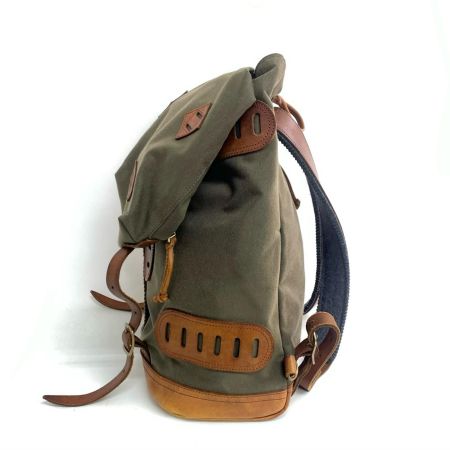  Vasco Equipment ナイロンクロスレザーオールドバックパック  VSE-203 オリーブ