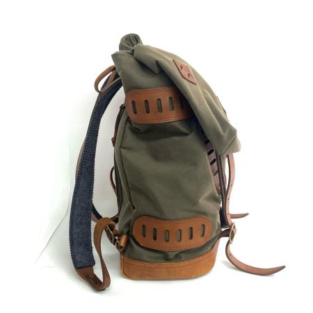  Vasco Equipment ナイロンクロスレザーオールドバックパック  VSE-203 オリーブ