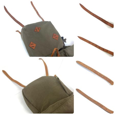  Vasco Equipment ナイロンクロスレザーオールドバックパック  VSE-203 オリーブ