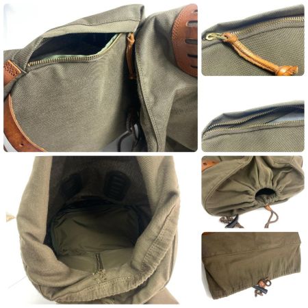  Vasco Equipment ナイロンクロスレザーオールドバックパック  VSE-203 オリーブ