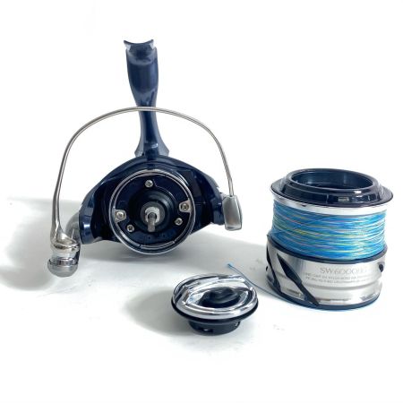  SHIMANO シマノ スピニングリール 21ツインパワー SW6000HG キズ有 本体のみ 程度C  04225