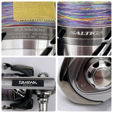 DAIWA ダイワ スピニングリール 17 ソルティガ BJ3500H ヨゴレ・サビ有 059590