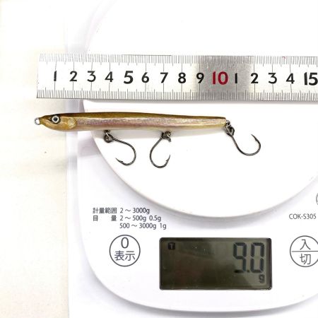   魚皮ルアー 3フック ペンシル 9g 程度B