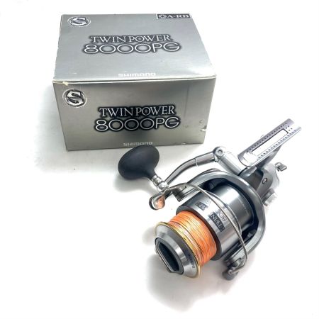  SHIMANO シマノ スピニングリール 02ツインパワー 8000PG キズ有 程度BC 外箱・ケース付 SC83P