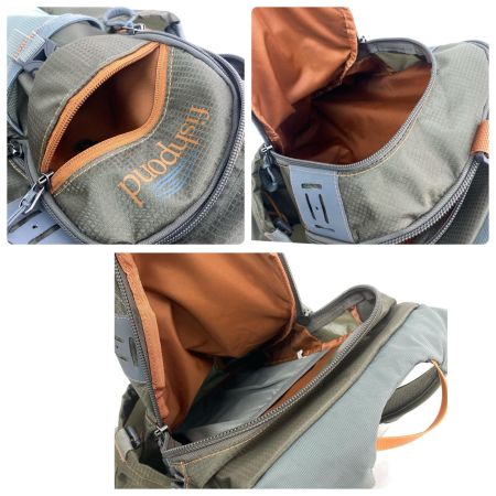  fishpond フィッシュポンド Ridgeline リッジライン バックバック グリーン×オレンジ 程度BC