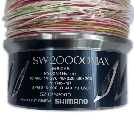 SHIMANO シマノ スプール 夢屋 13ステラSW 20000MAX スプールエッジキズ 程度BC 5ZT252000