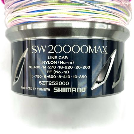  SHIMANO シマノ スプール 夢屋 13ステラSW 20000MAX 程度B 5ZT252000
