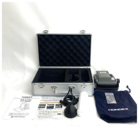  HONDEX ホンデックス 魚群探知機 振動子・ケース付き 程度A PS-610C