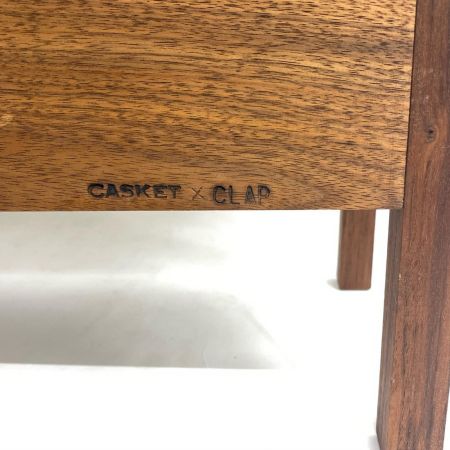  Casket ロッドスタンド ウッドスタンド ウオルナット4連 程度B
