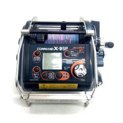 §§ Miya Epoch 電動リール コマンドX9SP 12V 動作確認済 程度B 電源ケーブル付き Bランク
