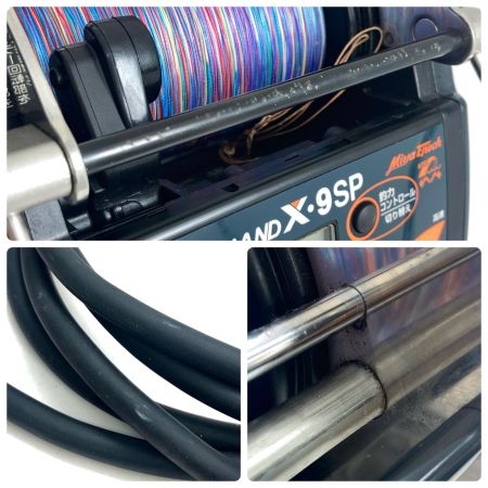  Miya Epoch 電動リール コマンドX9SP 12V 動作確認済 程度B 電源ケーブル付き