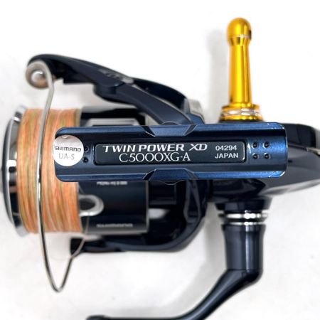 SHIMANO シマノ スピニングリール 21ツインパワーXD C5000XG ゴメクサスハンドルノブ・リールスタンド付 04294