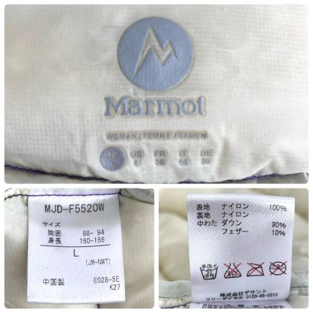  MARMOT マーモット レディース衣料 ジャケット ダウンジャケット SIZE L 程度B MJD-F5520W パープル