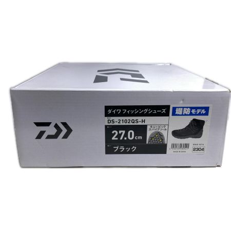  DAIWA ダイワ フィッシングシューズ SIZE 27cm ブラック DS-2102QS-H ブラック
