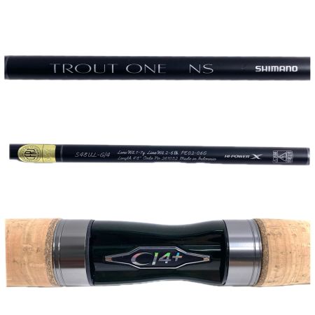  SHIMANO シマノ トラウトロッド 24 トラウトワン NS S48UL-G/4 程度A 261052