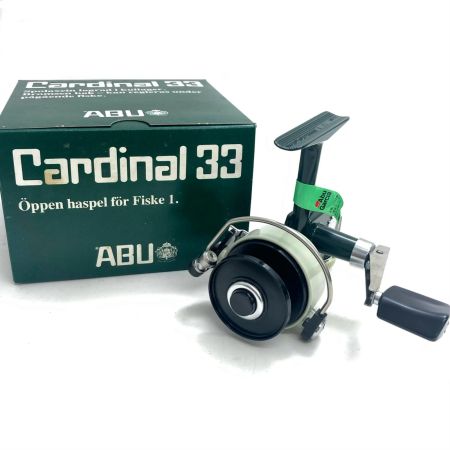  Abu Garcia アブガルシア スピニングリール カーディナル33 復刻版 箱・リール袋・替えスプール・説明書付