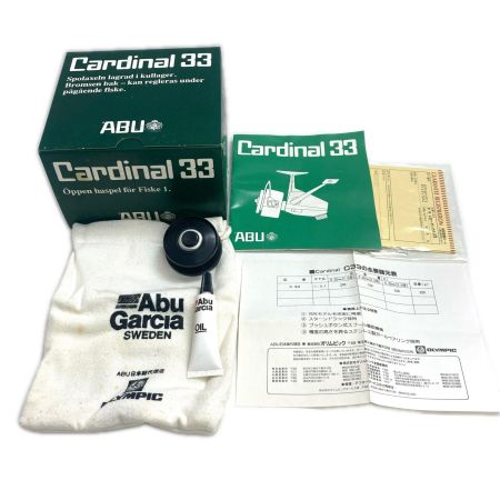  Abu Garcia アブガルシア スピニングリール カーディナル33 復刻版 箱・リール袋・替えスプール・説明書付