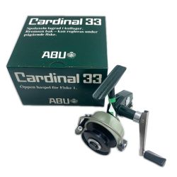 §§ Abu Garcia アブガルシア スピニングリール カーディナル33 復刻版 箱・リール袋・替えスプール・説明書付 Aランク