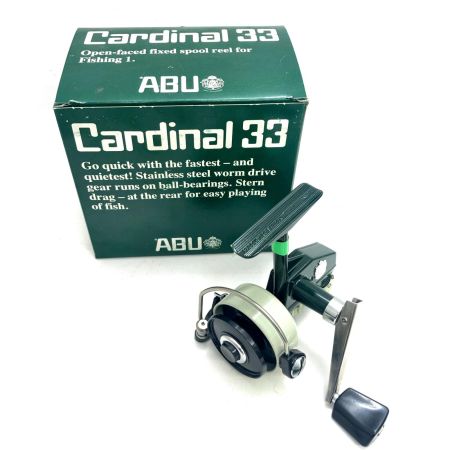  Abu Garcia アブガルシア スピニングリール カーディナル33 復刻版 箱・リール袋・替えスプール・説明書付