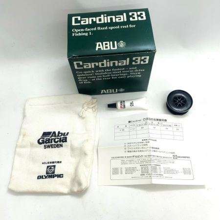  Abu Garcia アブガルシア スピニングリール カーディナル33 復刻版 箱・リール袋・替えスプール・説明書付