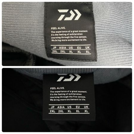  DAIWA ダイワ フィッシングジャケット フィッシングスーツ レインマックス ウィンタースーツ DW-3522 上下セット  2XL 程度B ブラック