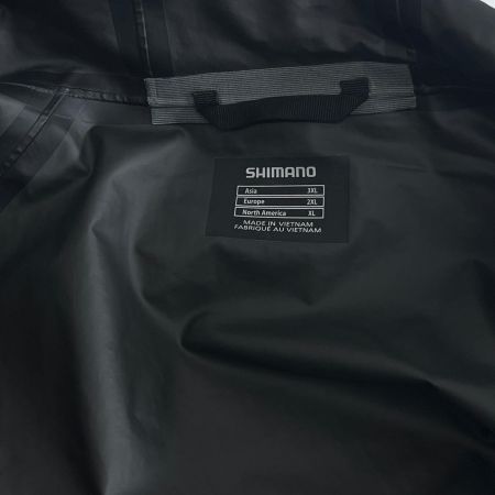  SHIMANO シマノ フィッシングウェア 3XL ヨゴレ、キズあり ブラック