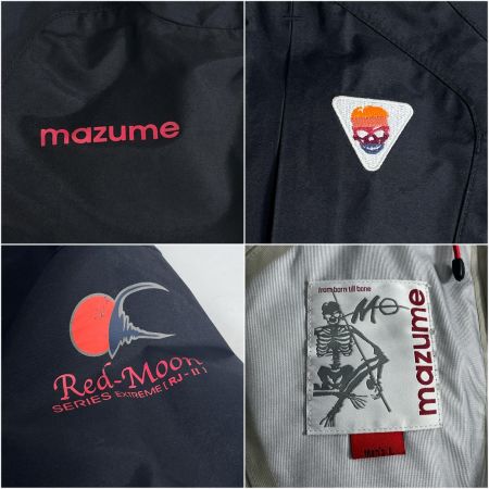  mazume マズメ フィッシングウェア レッドムーンウェーディングショートジャケットIII SIZE L MZRJ-742 ブラック×レッド