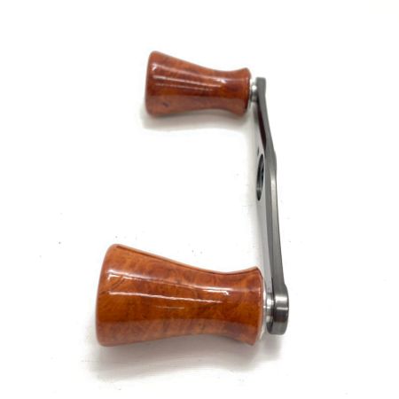  NS-craft 釣り小物 ベイトリール用カスタムハンドル ブラウンノブ ファンシーツイン Rolly75