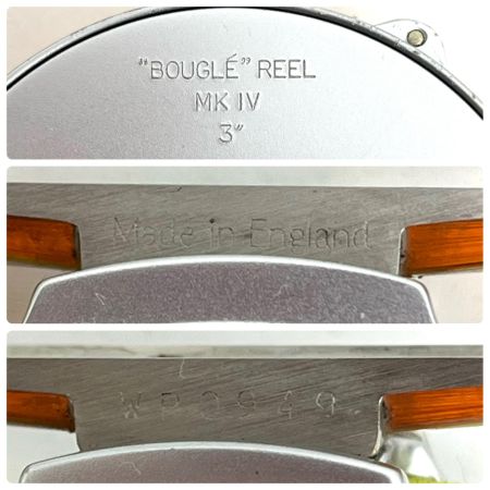  HARDY ハーディー リール フライリール  BOUGLE REEL MK Ⅳ 3 キズ有 程度B ケース付
