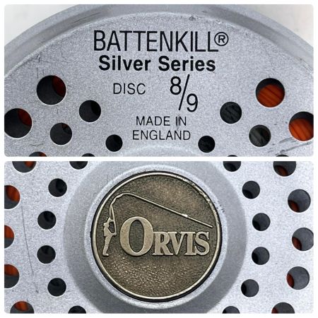  ORVIS フライリール BATTENKILL Silver Series DISC 8/9 バテンキル シルバー ケース付