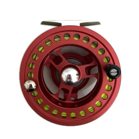 TIEMCO ティムコ フライリール TIEMCO オラクル VLA Ⅳ キズ有 ポーチ付 レッド