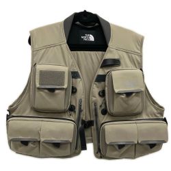 §§ THE NORTH FACE ザノースフェイス フィッシングベスト SIZE Free 程度BC カーキ Bランク