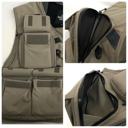  THE NORTH FACE ザノースフェイス フィッシングベスト SIZE Free 程度BC カーキ
