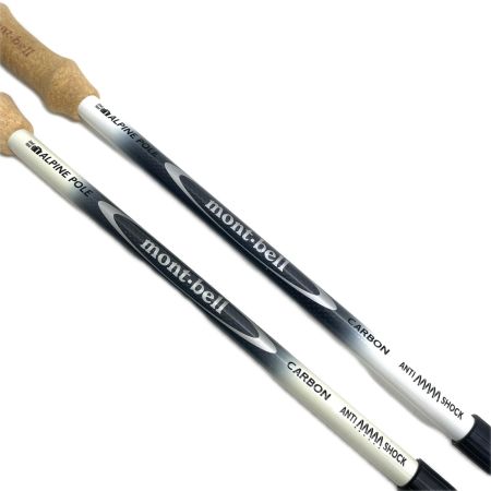  mont･bell モンベル アウトドア 登山 トレッキングポール ホワイト/2本セット ALPINE CARBON POLE ANTI SHOCK