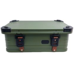§§ VENTLAX アウトドア雑貨 アルミコンテナ 25L ハンドルカバー付 ヒンジベルト PANDORA25 Bランク